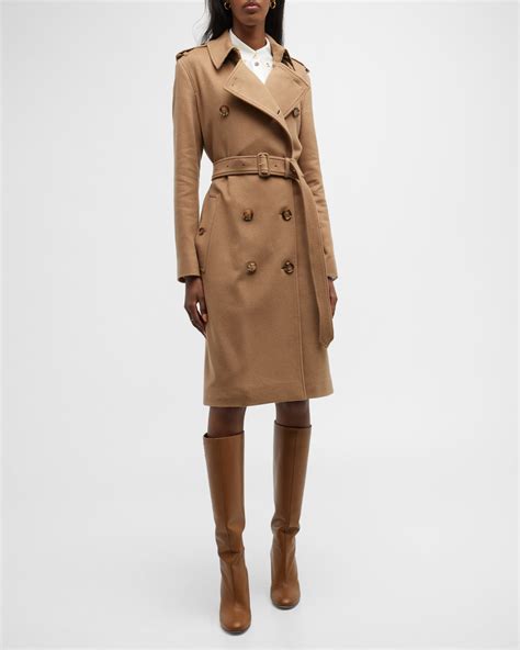 burberry trenchcoat damen kensington|burberry kensington cashmere trench coat.